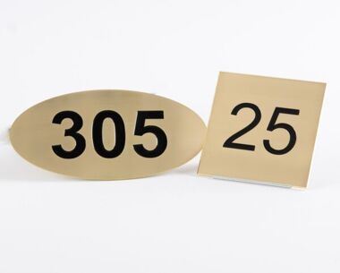 Brass Room Numbers