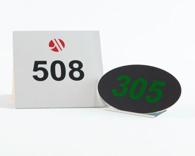 Aluminium Room Numbers