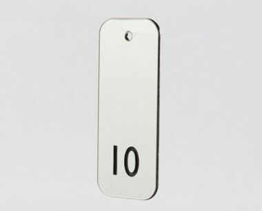 Aluminium Effect Key Fobs