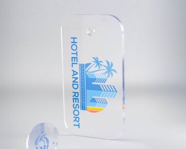 Clear Acrylic Key Fobs