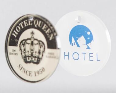 Printed Acrylic Key Fobs