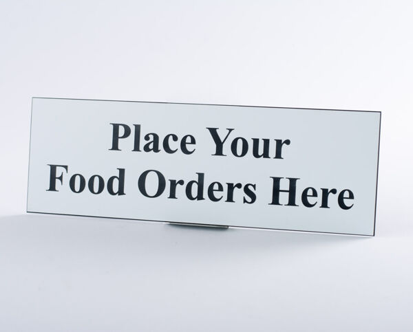 Menu Upon Request Sign Food Order Sign - Brunel Engraving