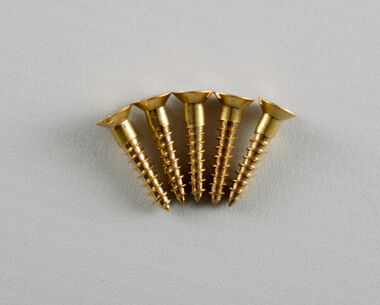 Size 6 Brass Wood Screws (pkt of 5)