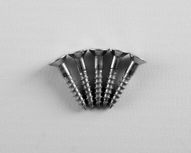 Size 4 Steel Wood Screws (pkt of 5)