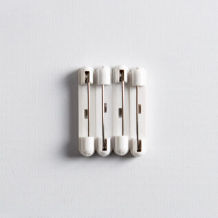 38mm White Self adhesive pin (pkt of 10)