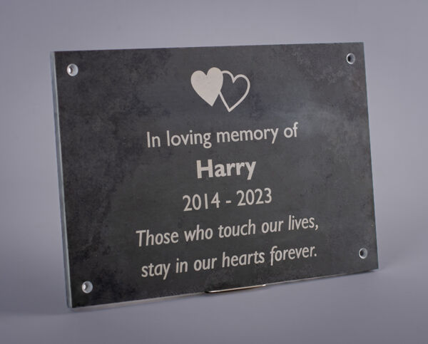 Natural Slate Engraved Memorial Wall Plaque