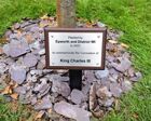 King charles commemorative plaque