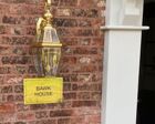 Brass house nameplate