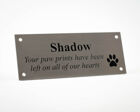 Stainless Steel Memorial Cat Plaque