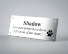 Stainless Steel Memorial Dog Plaque