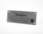 Stainless Steel Memorial Pet Plaque