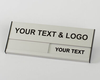 Custom Text Slider Sign - 80mm