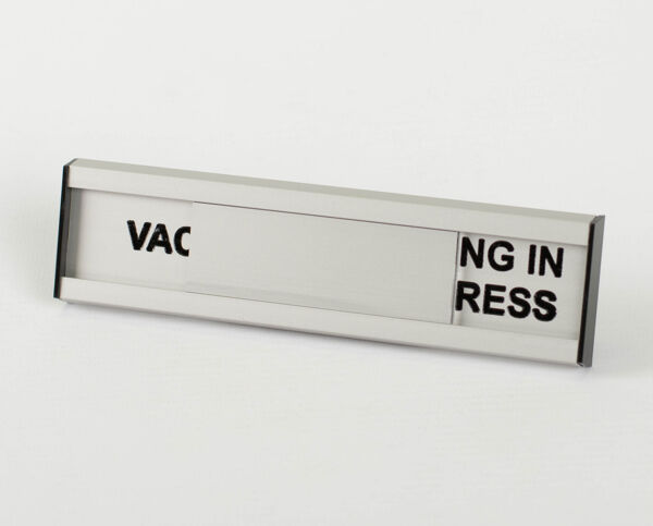 In Progress Sign Sliding Meeting in Progress Slider Sign | Elegant Office Communication