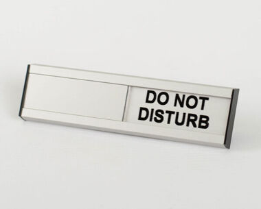 Do Not Disturb Slider Sign - 40mm
