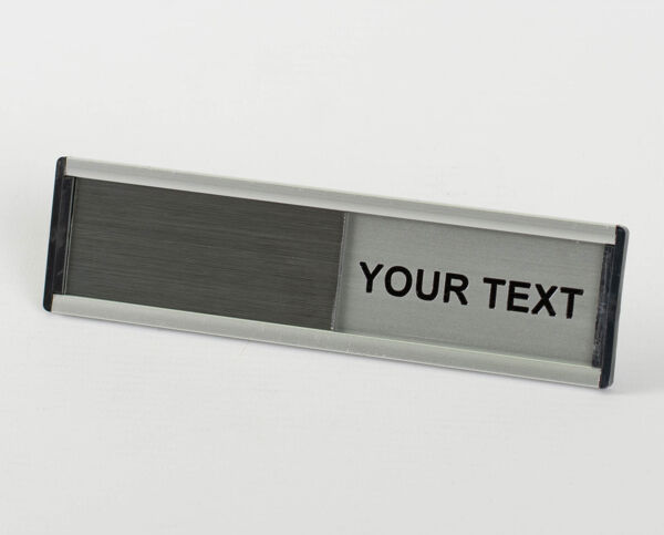 Custom Text Metal Holder with Slider (1)