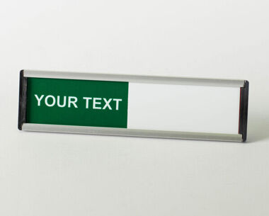 Custom Text Sliding Sign - Colour Coded with Slider