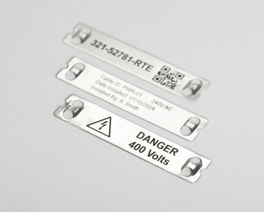 Stainless Steel Cable Marker Label 90mm x 10mm