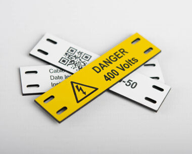 Impact Acrylic Cable Marker Label 90mm x 10mm