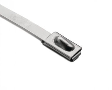 Stainless Steel Cable Ties - Pack of 100 (201mm Long)