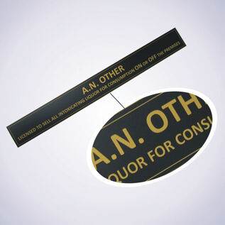Acrylic Licensee Plate
