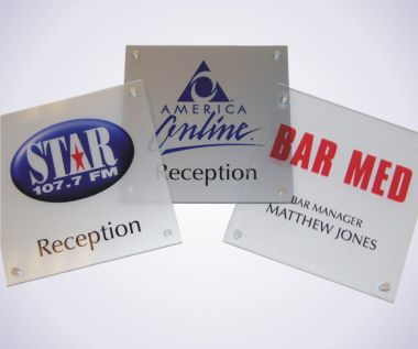 Square Acrylic Stand off Signs
