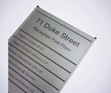 10 Strip Nameboard