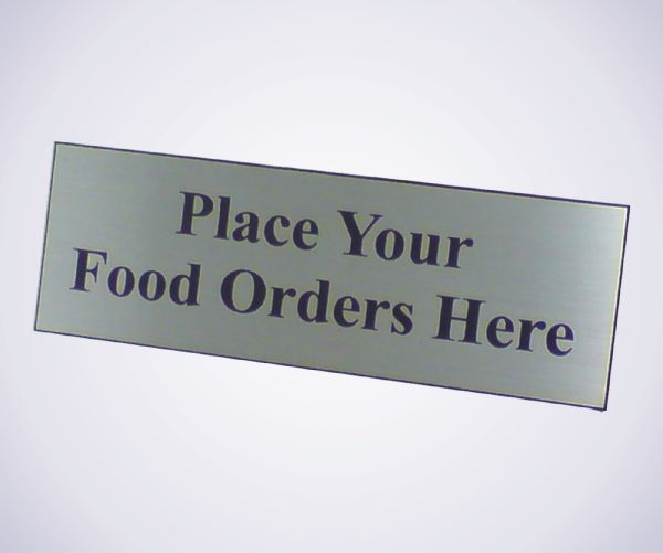 Cook To Order Sign Food Order Sign - 300mm x 100mm - Brunel Engraving