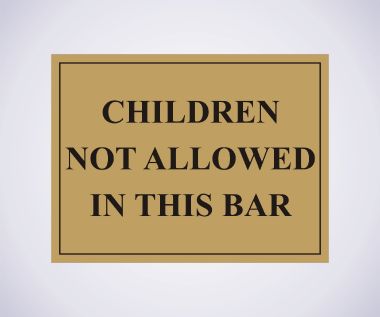 No Children Notice