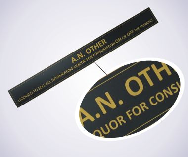 Acrylic Licensee Plate